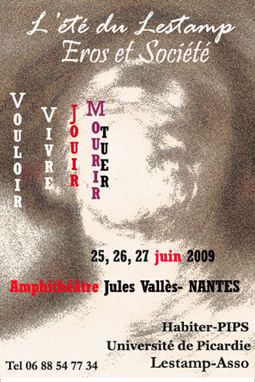 Eros et société affiche réalisée par Joëlle Deniot copyright Lestamp-Edition