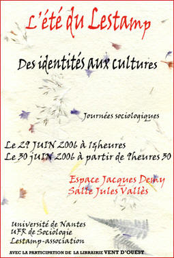 A l'initiative de Joëlle Deniot et Jacky Réault Premières journées de la jeune recherche en sciences sociales autour du
